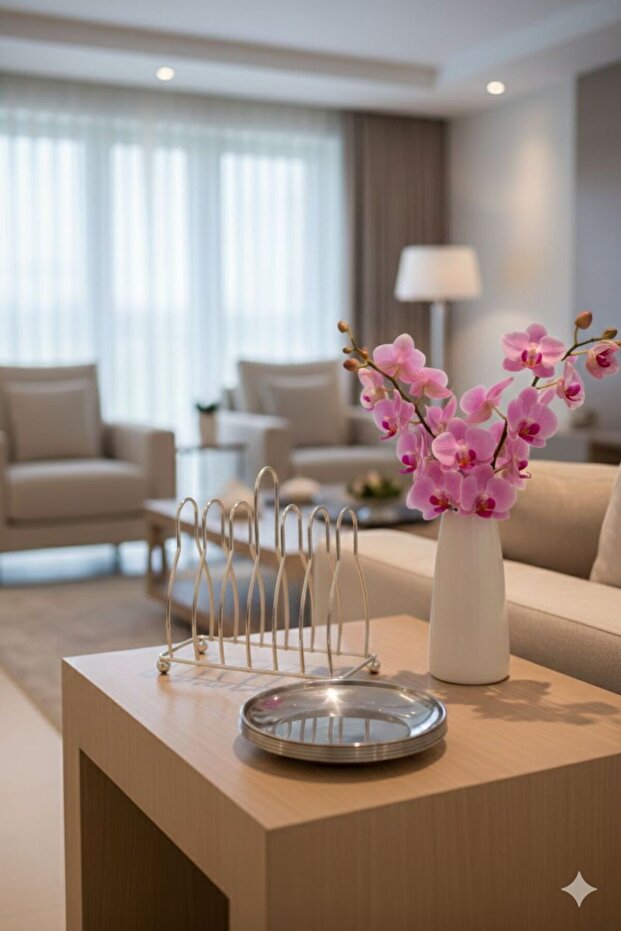 طقم أطباق تقديم كيك وحلويات مع حامل استاند - 3