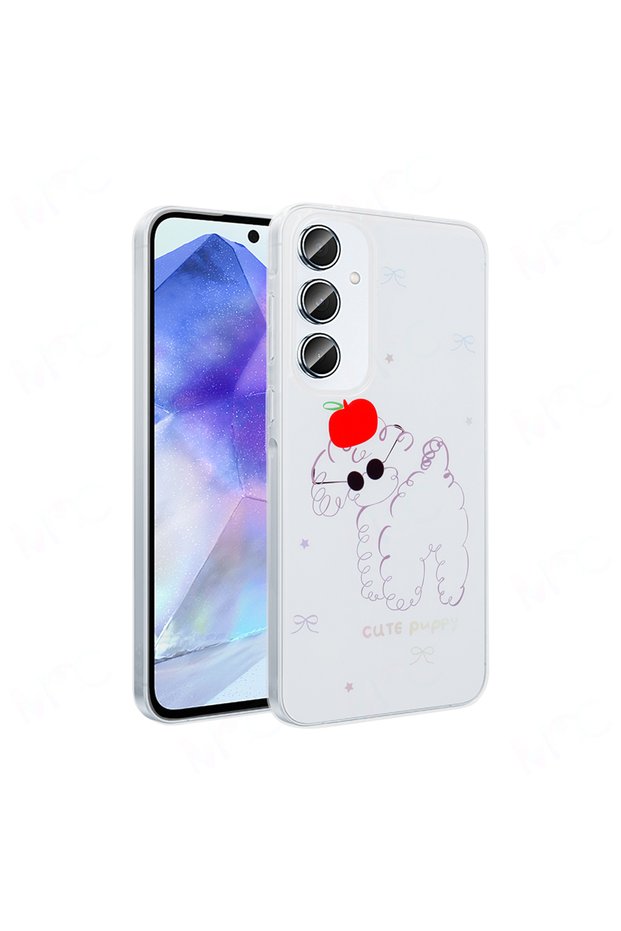 حافظة لهاتف Galaxy A55 بغطاء صلب شفاف مطبوع عليه Legendary Fun