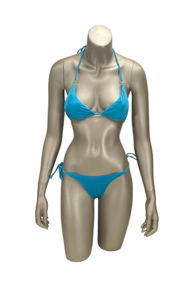 Aqua Triangle Bikini Top-Mint