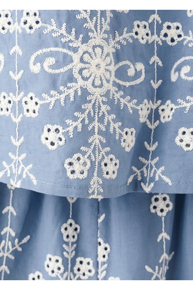 İşlemeli uzun tulum - 7