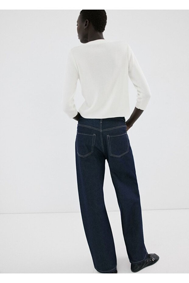 Mücevher düğmeli triko hırka - 4