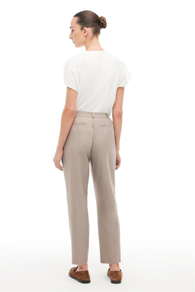 Bej Boru Paça Pantolon - 3