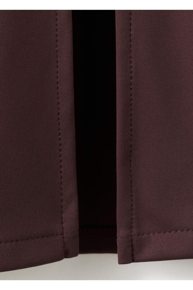 V yaka dar kesim elbise - 6