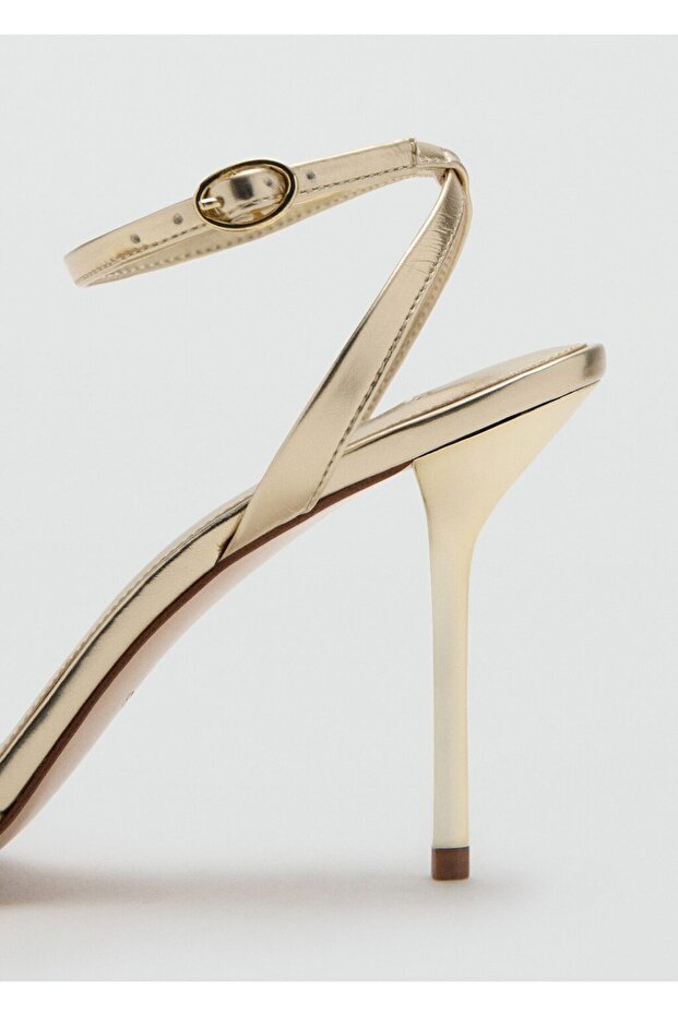 Bantlı topuklu sandalet - 3