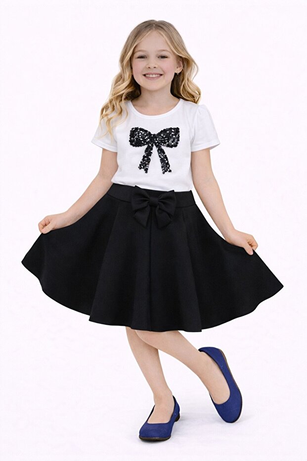 23 April 29 October Performance Outfit Girls' Model Badi Model Tutu Skirt Bottom-Top Set