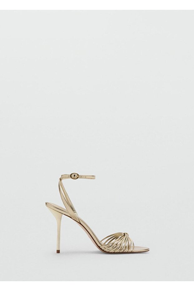 Bantlı topuklu sandalet - 2