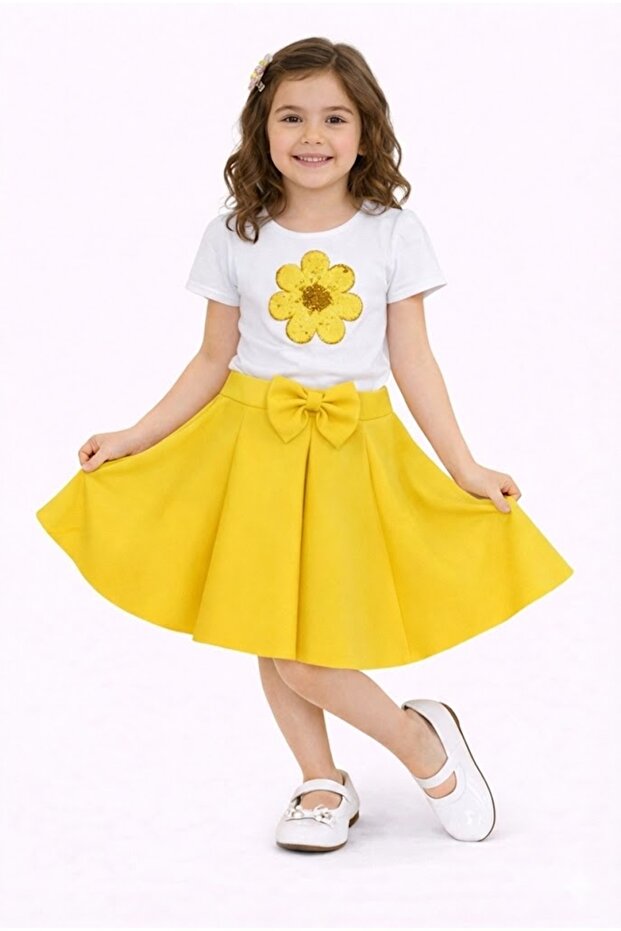 23 April 29 October Performance Outfit Girls' Model Badi Model Tutu Skirt Bottom-Top Set