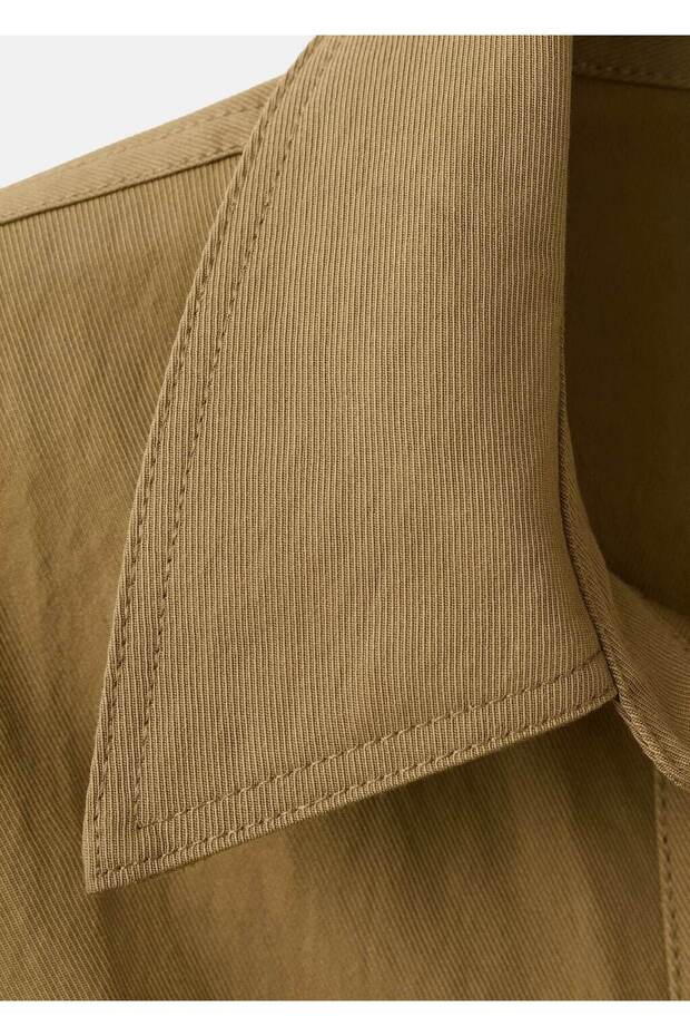 Oversize gömlek yakalı gömlek - 8