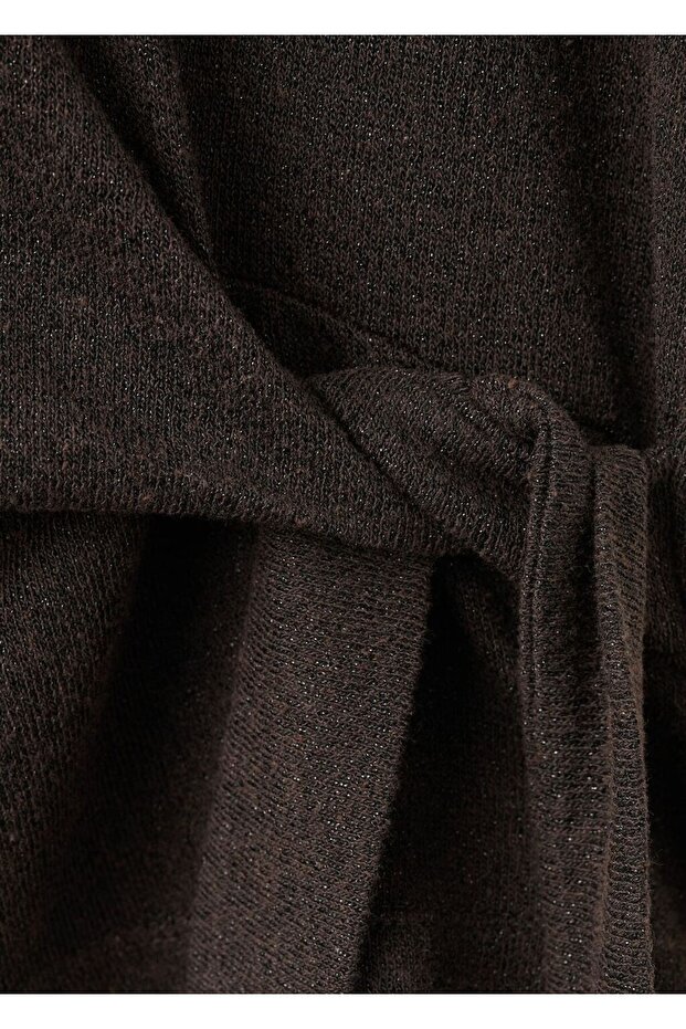 Fiyonklu örgü kazak - 6