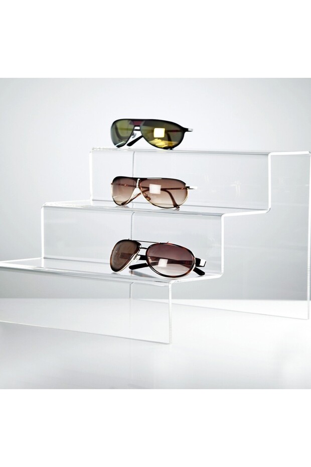 3 Katlı Merdiven Stand (Şeffaf 30cm) - 2