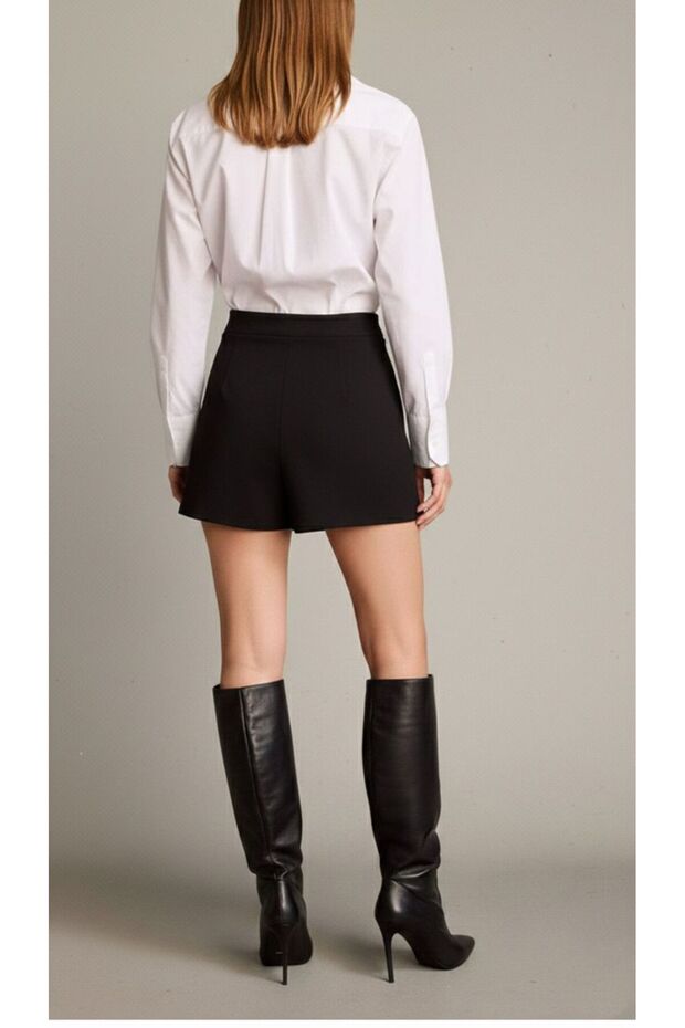 FUSTĂ MINI NEAGRĂ CU CRIPTE - 5