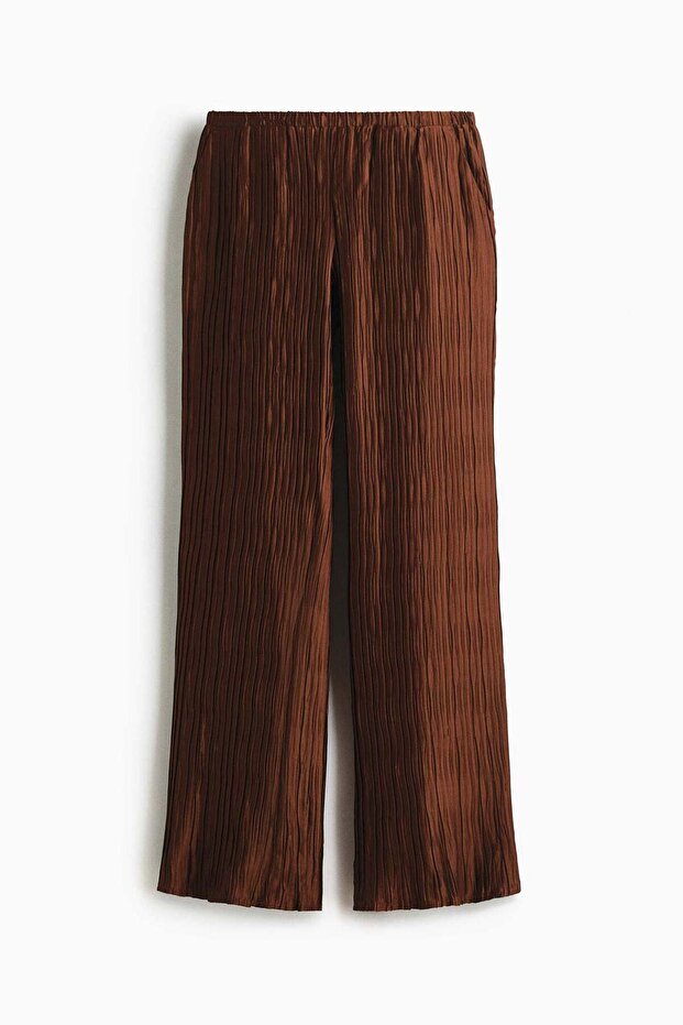 Crinkled pull-on trousers - 4
