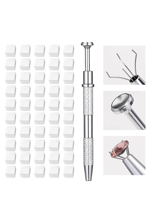 50pcs and 1pc pen 50PCS Sponge Gradient Nail Art Stamper Tools Gel Polish Color Gradient Brush Glitt