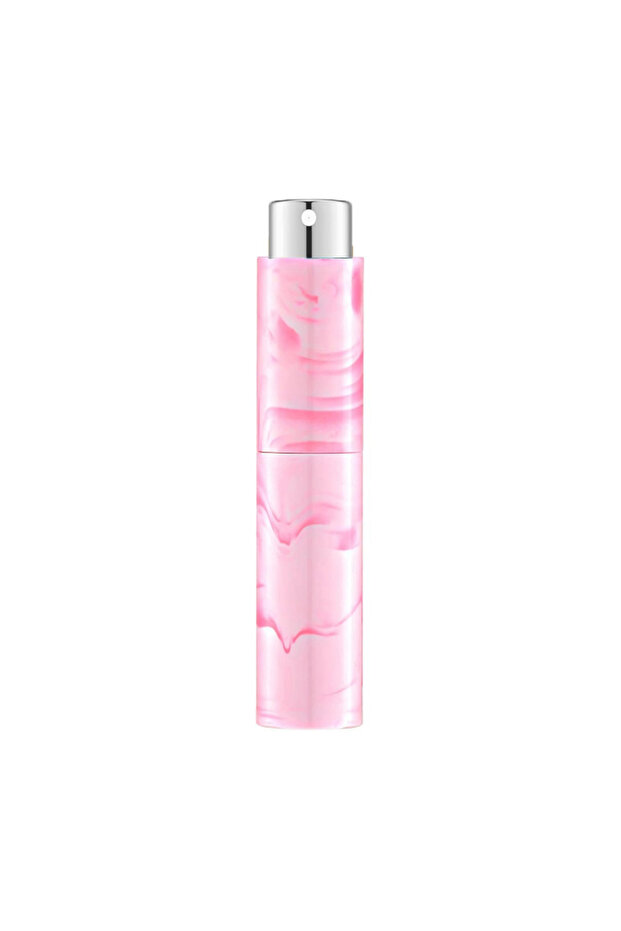 10ml white 1 Set of 3 Marble-Patterned Rotating 10ml Perfume Spray Bottles, Refillable Mini Travel-S