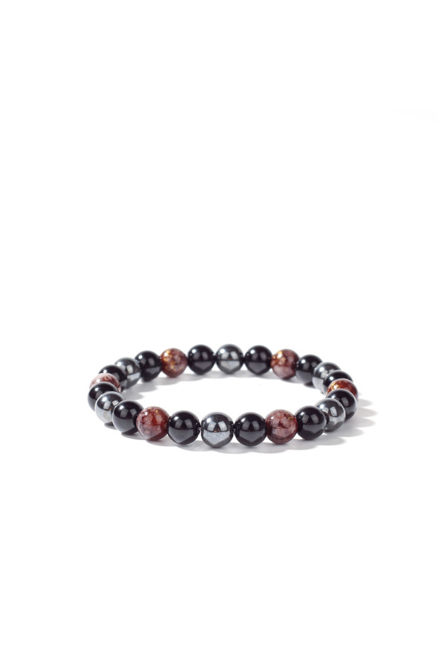 L2019 1pc Classy Summer Jewellery Black Obsidian Hematite Father Party Valentine's Day High Quality