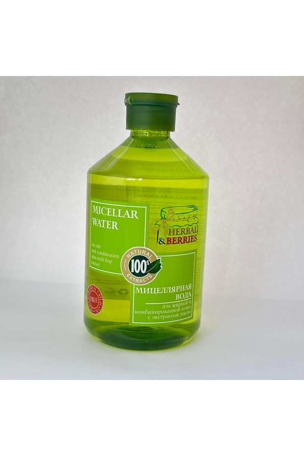 Micellar water for oily and combination skin with hop extract