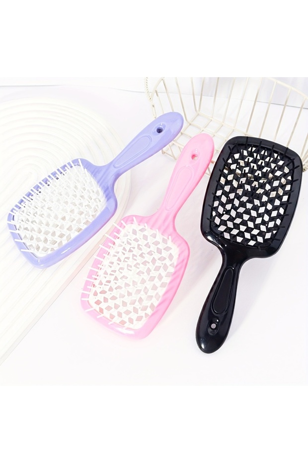 3pcs set-A 3pcs Air Cushion Comb Hollow Massage Brush Anti-Static Anti-Entanglement Hair Brush Suita