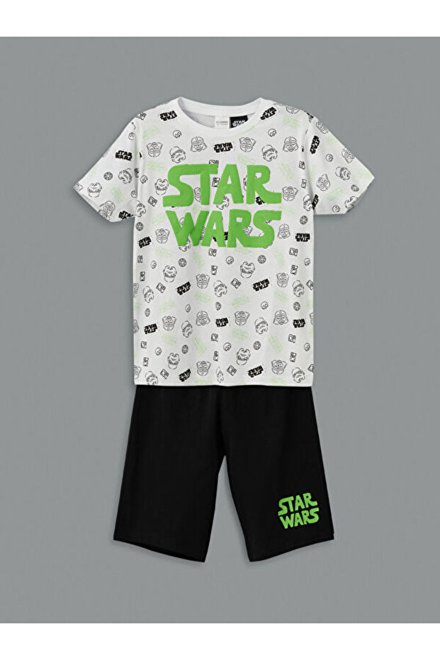 Selections I from Freezen Store Zero Roba Yaka Star Wars Printed Boy's Pajama Set with Shorts
