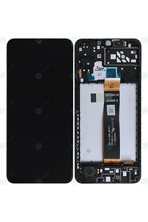 شاشة LCD تعمل باللمس من نوع FLYCDI لهاتف سامسونج جالاكسي A04s مع غطاء (حافظة)