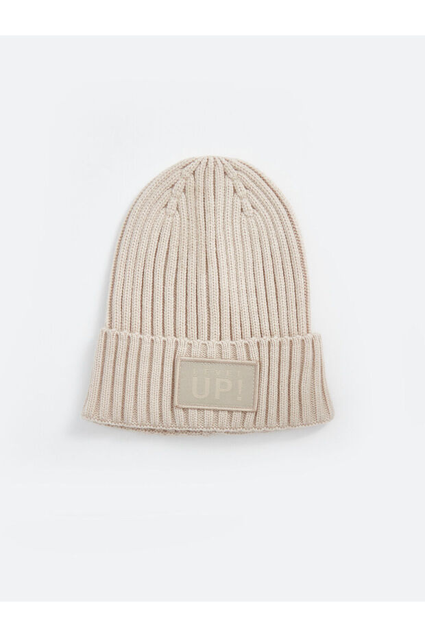 Vizyon New Season Label Embroidered Boys' Knitwear Beanie