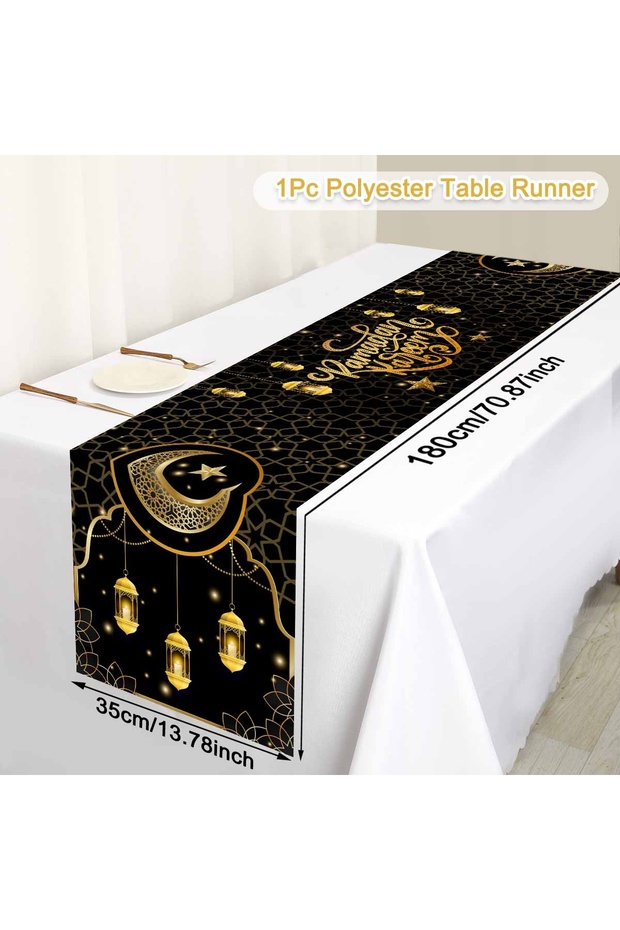 34 Ramadan Kareem Table Runner Ramadan Decor For Home 2026 Tablecloth Ramadan Kareem Islamic Muslim