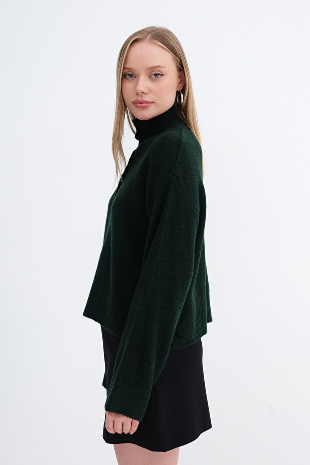 Düğmeli Triko Kazak K3545 - 4