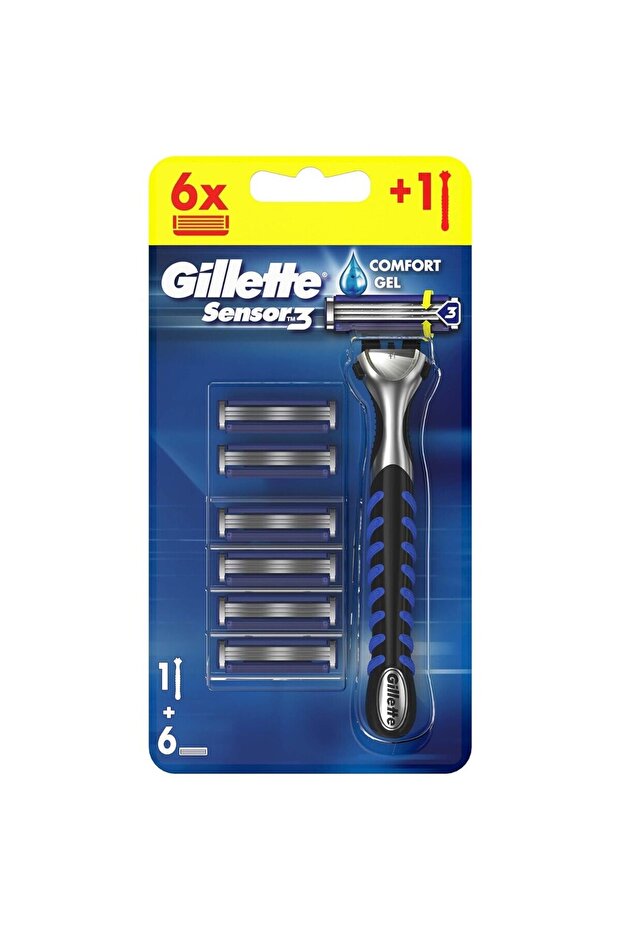 Sensor3 Tıraş Makinesi Plus 6 Bıçak - 1