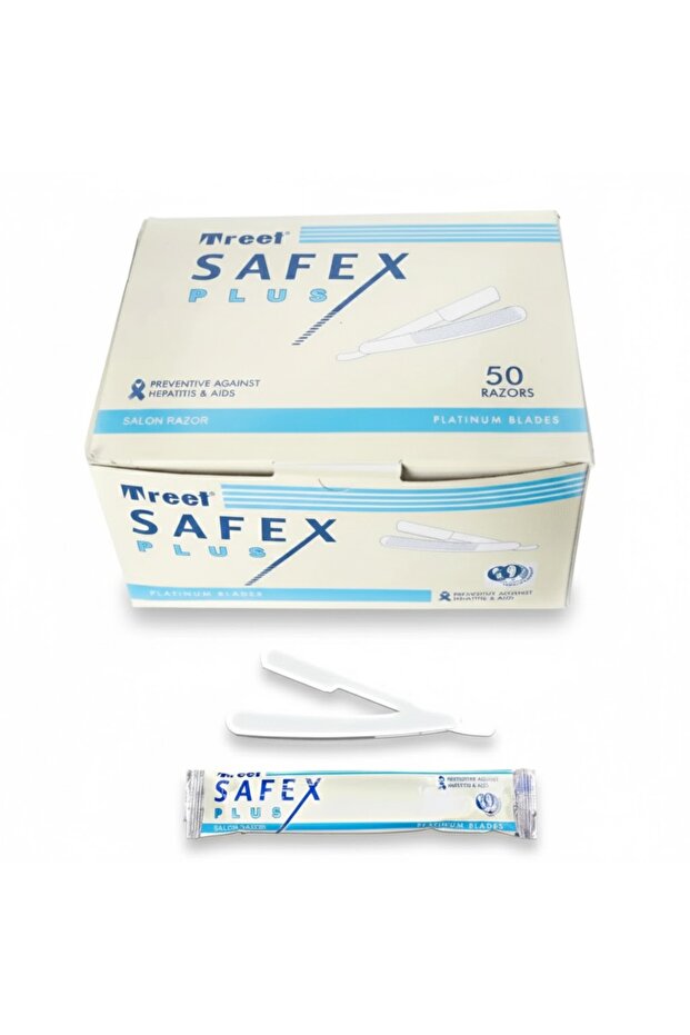 Treet Plus Disposable Salon Razors 50pcs – Platinum Blades for a Luxurious Shave