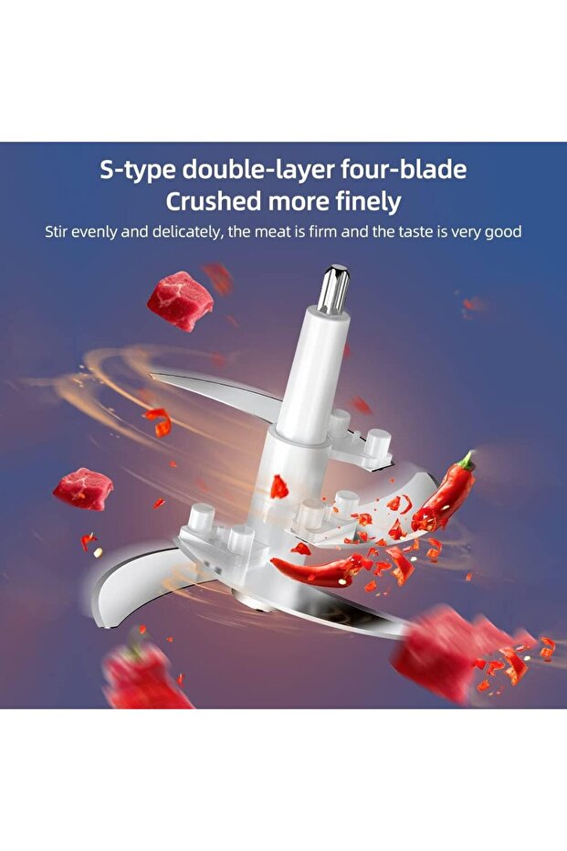 Electric Food Processor 3L | Grinder Chopper | 600W Meat Processor - 8