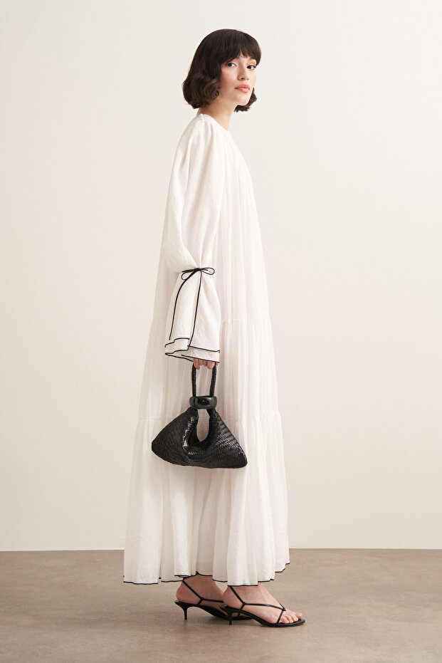 Hilya Elbise Beyaz - 4