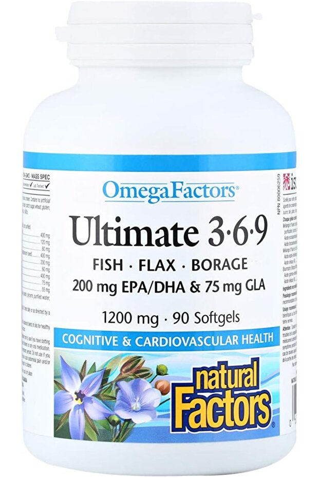 NF ULTIMATE 3.6.9 FISH.FLAX.BORAGE 100MG SOFTGELS 90S