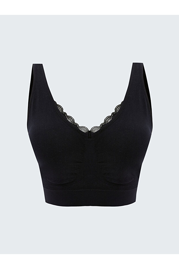 Sparkling Choices Without Underwire Unpadded Plain Sports Bra from Shining Store