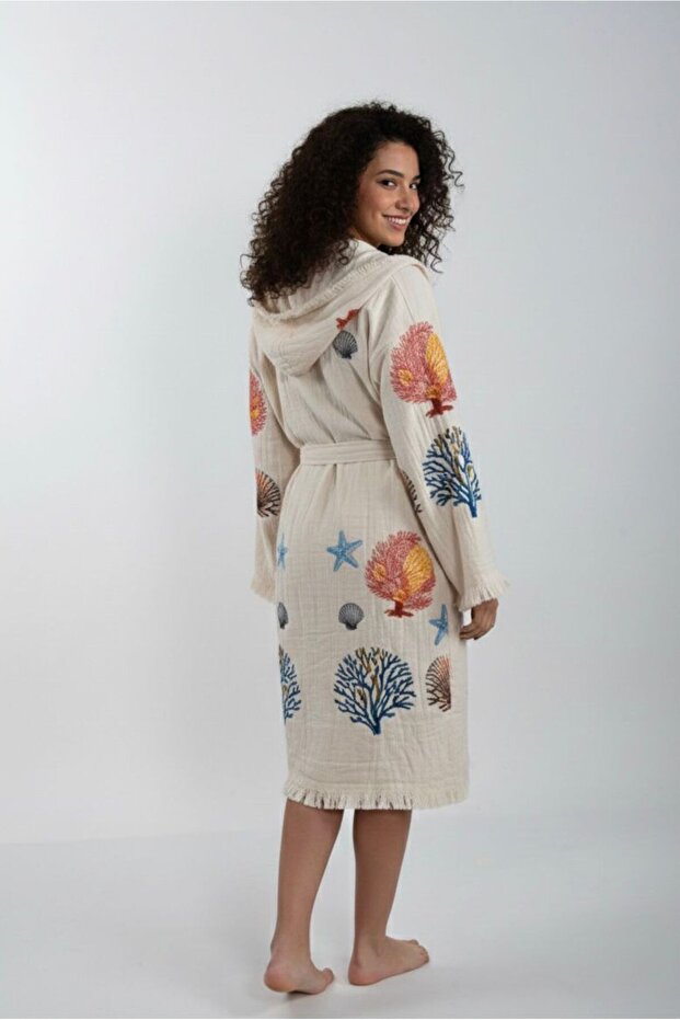 Bambu Muslin Hooded Bathrobe Unisex
