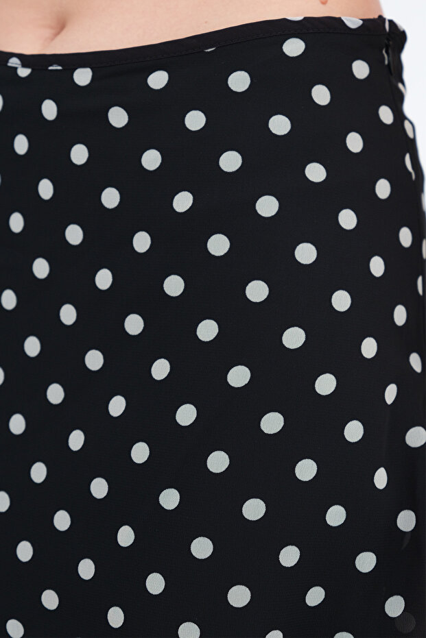 Puantiyeli Mini Etek E17588 - 3