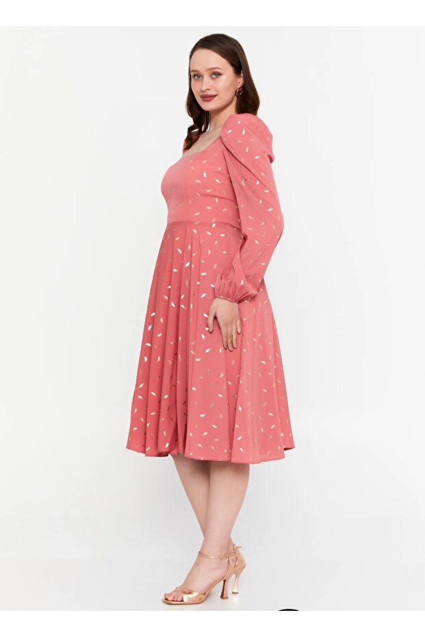 Vefastyle Reyna, rochie midi, pink - 4