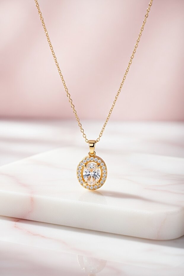 Celeste Gold Kolye - 45 cm - 1