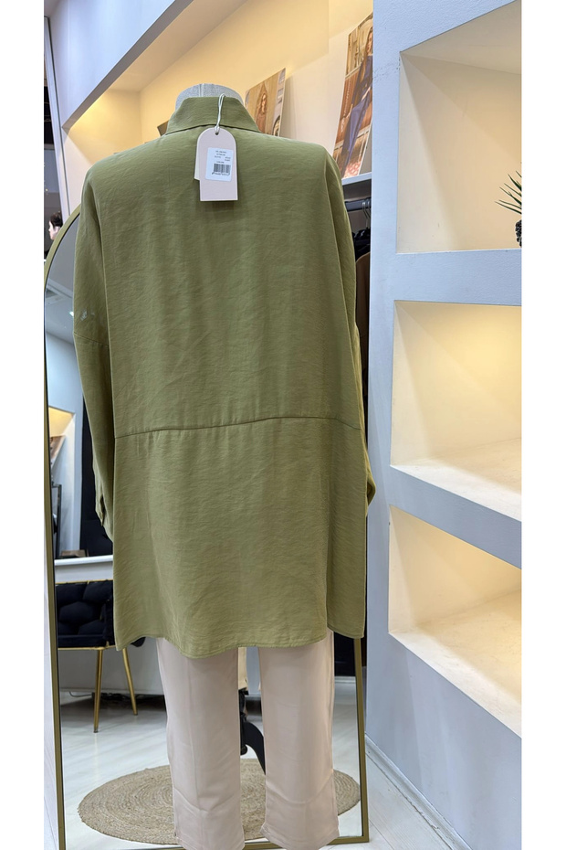 3001 Gömlek - OLİVE - 5