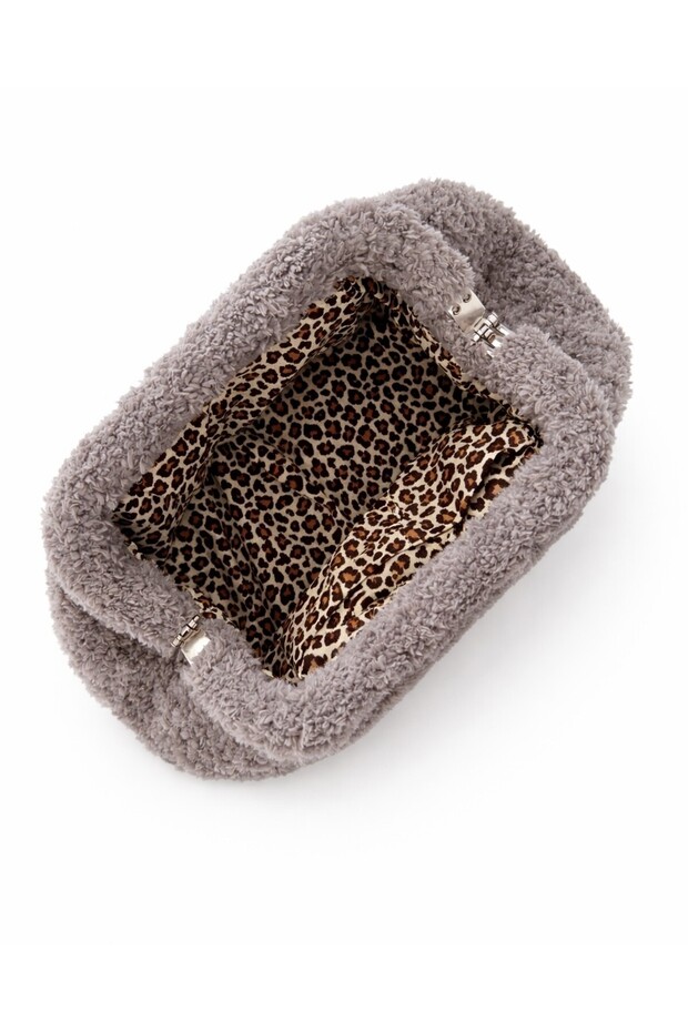 Gray Teddy Handbag - 5
