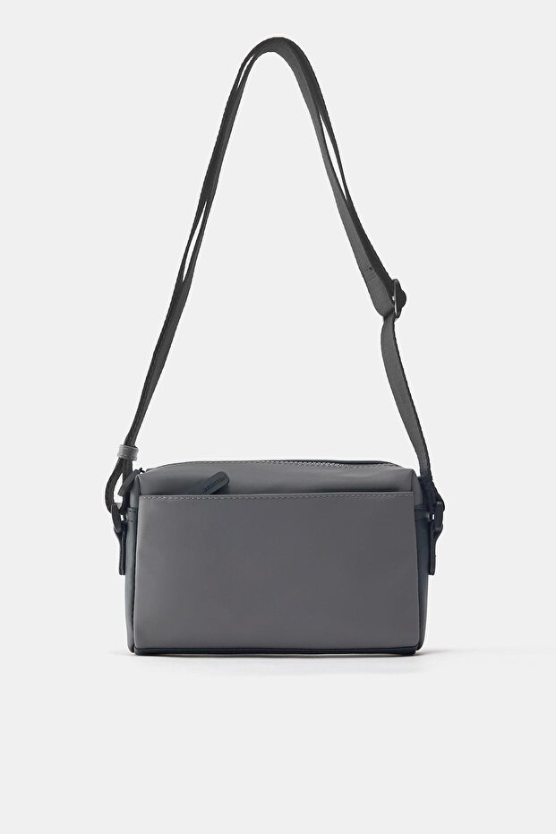 Kauçuk kaplamalı çapraz askılı çanta - 1