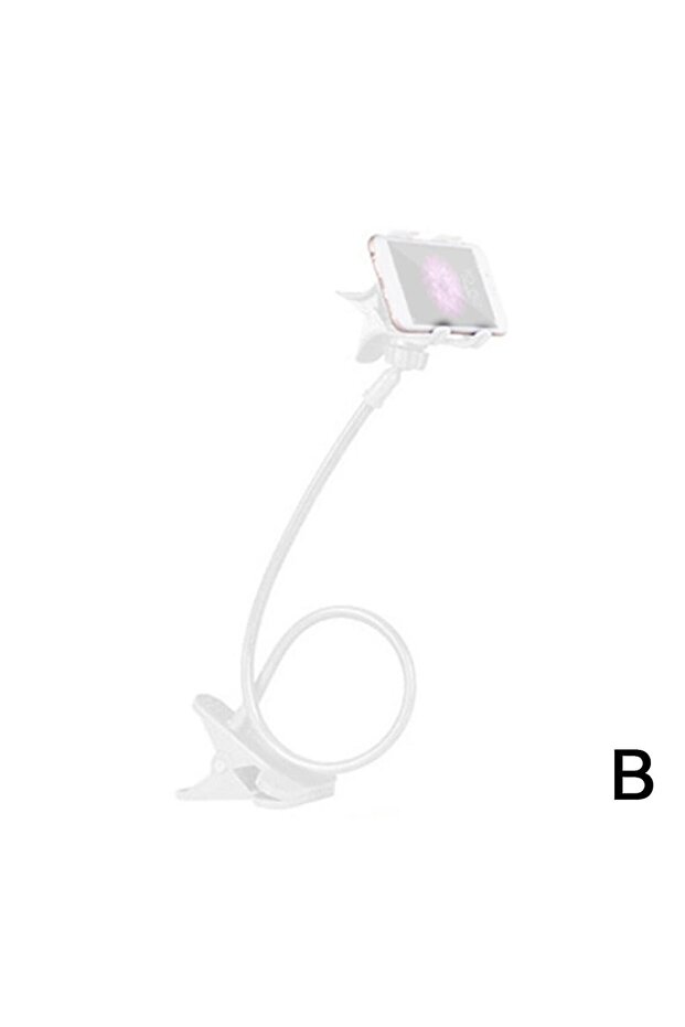 Universal Lazy Mobile Phone Gooseneck Stand Holder Flexible Bed Desk Table Clip