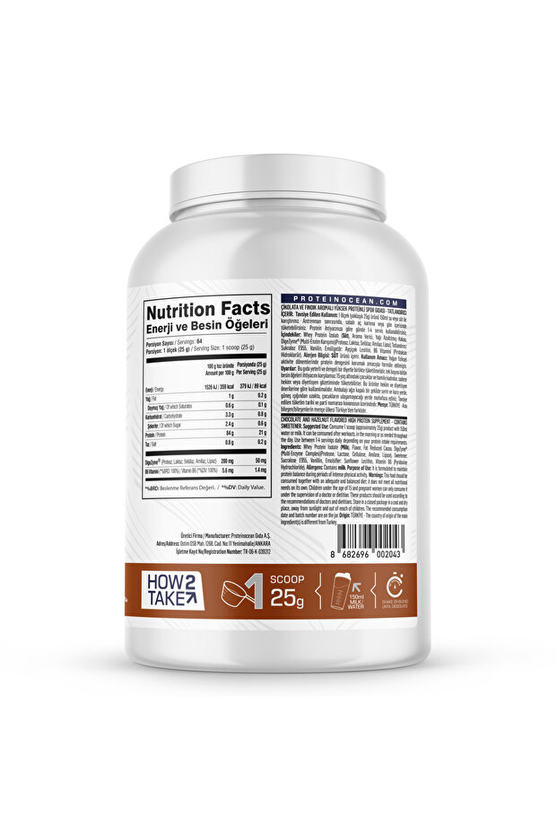 WHEY İSOLATE Chocolate & Hazelnut / 1.6kg - 2