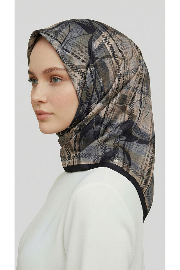 Yansima Patterned Rayon Scarf - 1