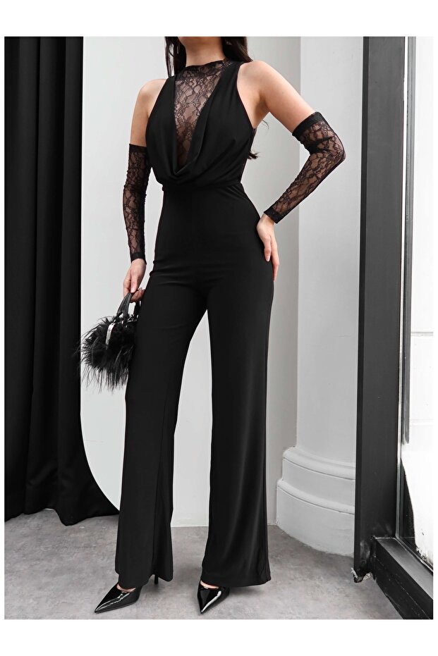 Degaje Yaka Dantelli Tulum - 3