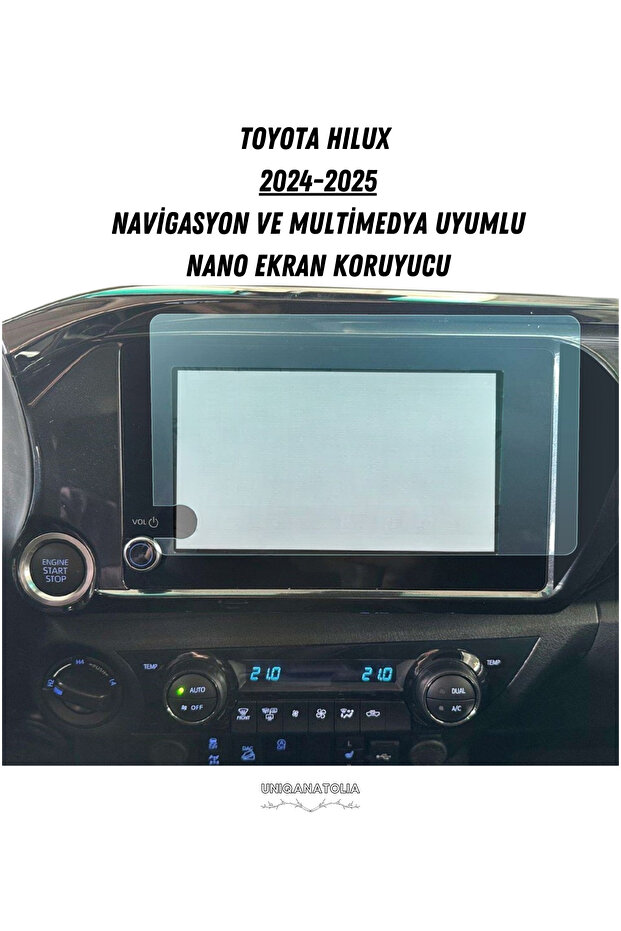 Toyota Hilux 2024-2025 Navigation and Multimedia Compatible Nano Screen Protector