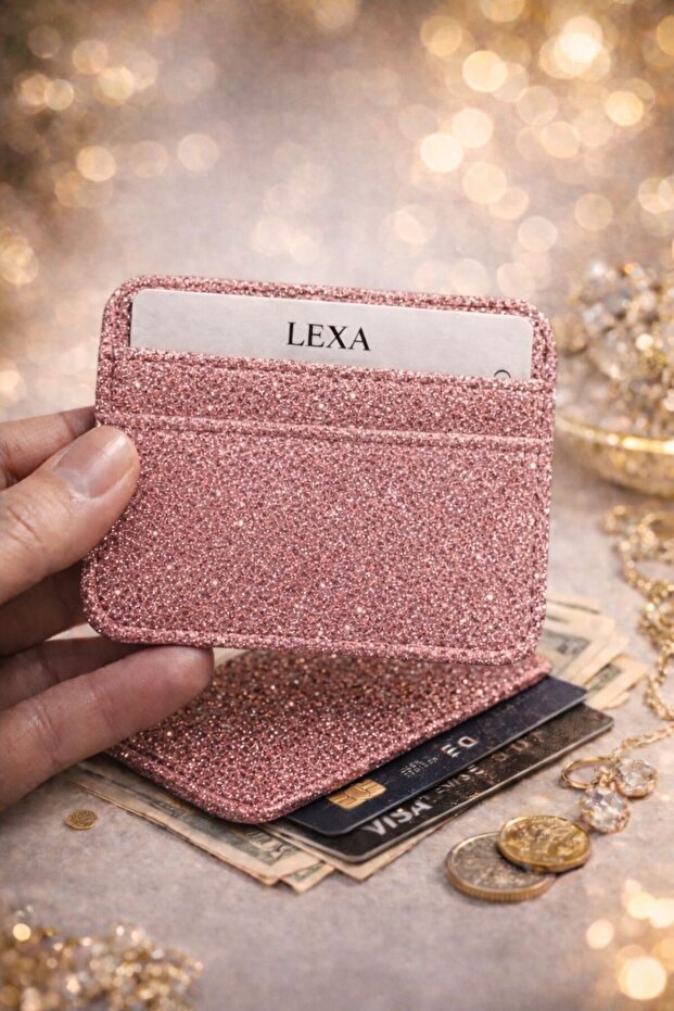 Premium Glitter Luxury Powder Wallet Card Holder