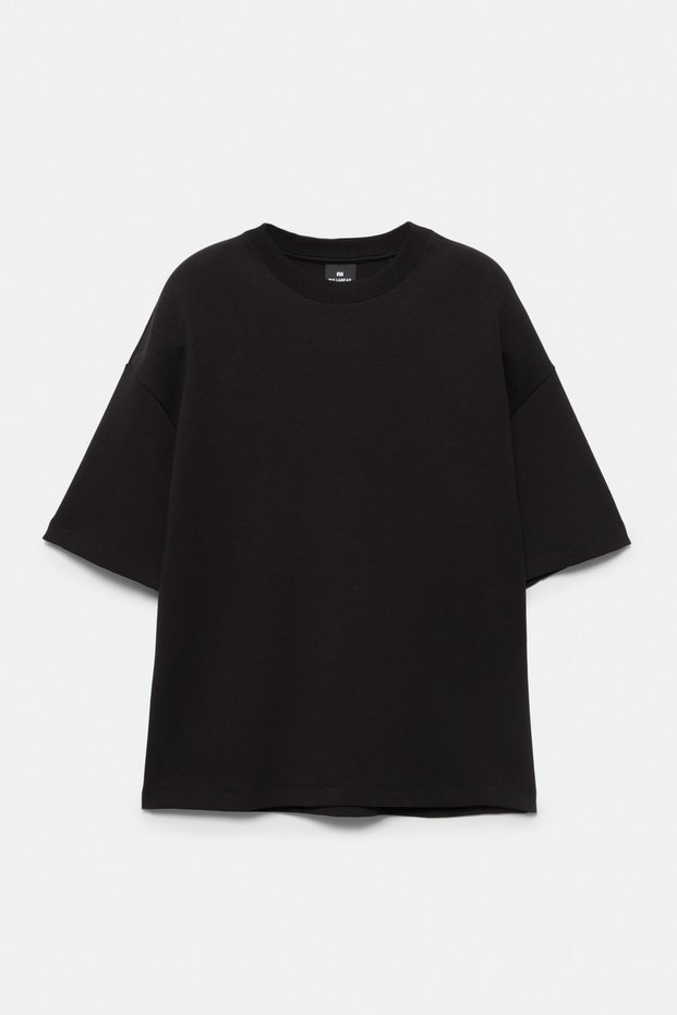 Kısa kollu interlok sweatshirt