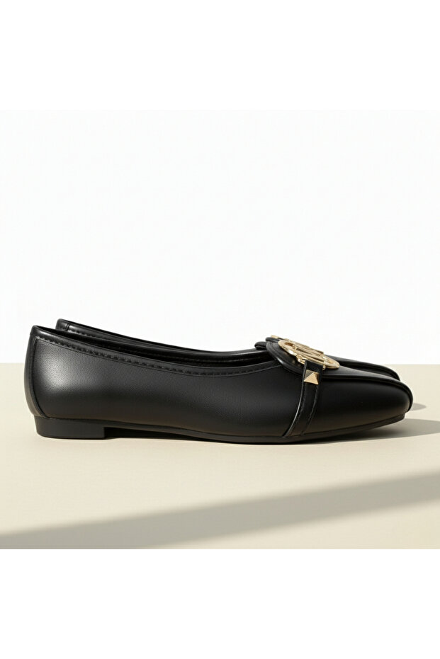 Womens Buckled Leather Ballet Flats | Orthopedic Sole, Comfortable and Stylish Everyday Shoes