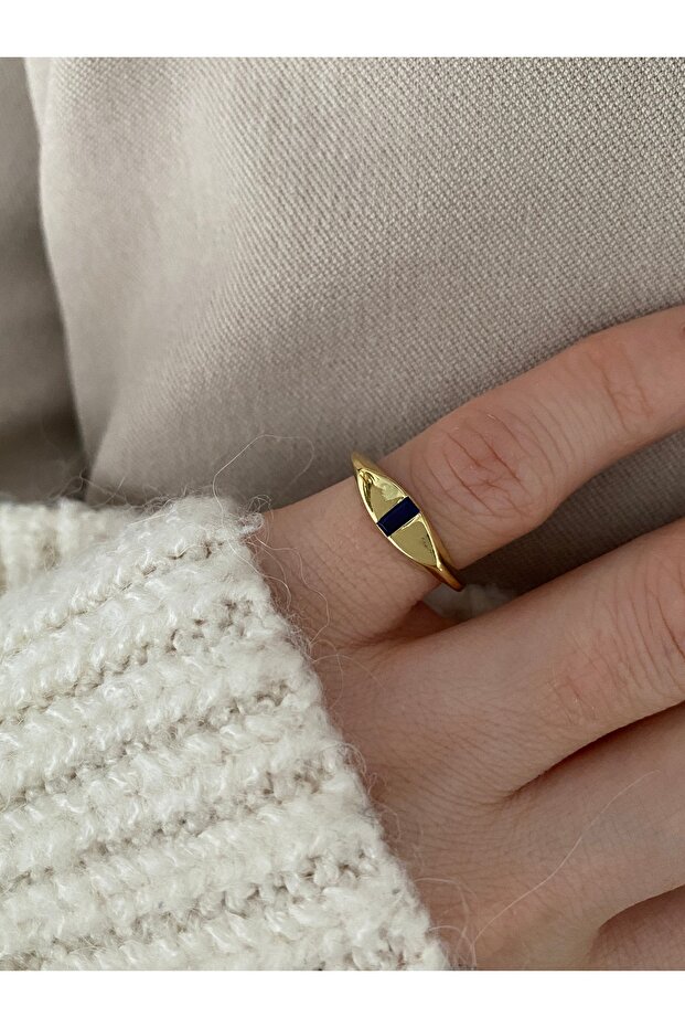 Limited Edition - Minimal Bottom Adjustable Joint Women's Ring with Little Finger Baguette Stone