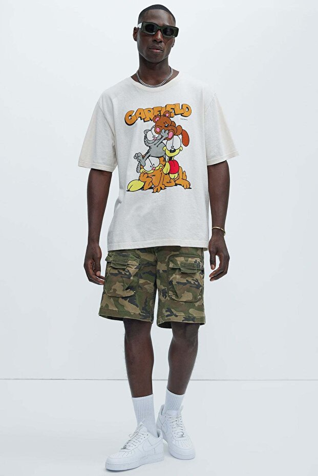 Nova Men Hawk Cargo Rahat Şort - Kamuflaj, - 6