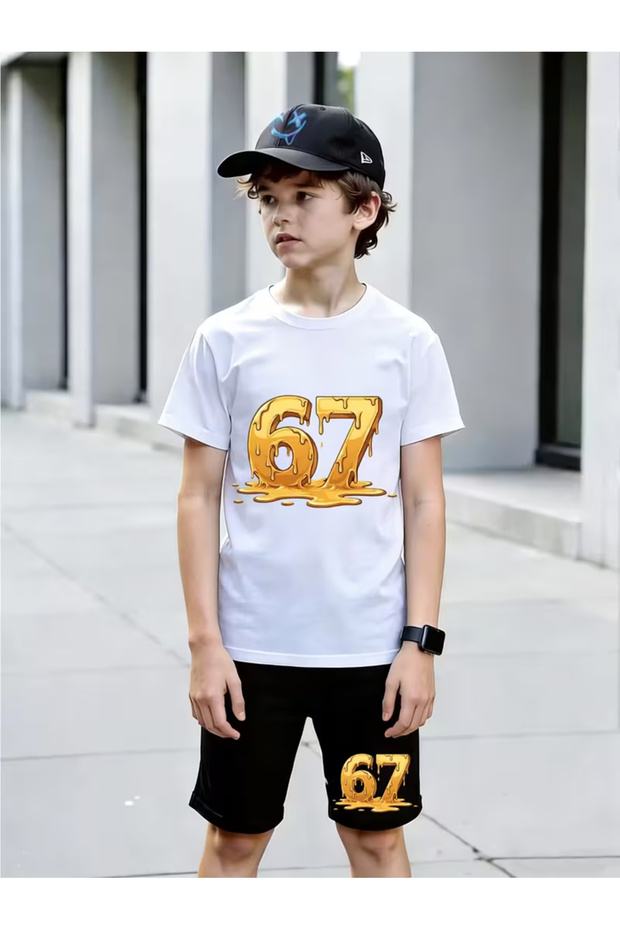 Children's T-Shirt and Pocketed Shorts Set